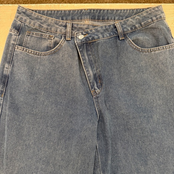 SHEIN Curve Blue Denim Jeans with wide leg - Picture 2 of 9